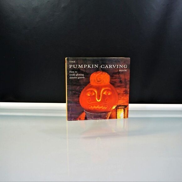 Pumpkin Carving Book How to Create Glowing Autumn Gourds 1996 Hardcover - Picture 10 of 11